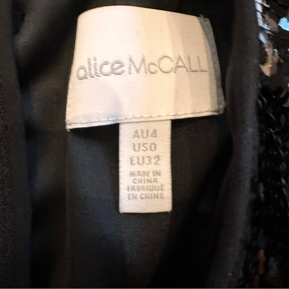 Alice McCall Orchid Mini Dress in Black | LIKE NEW - Picture 5 of 7